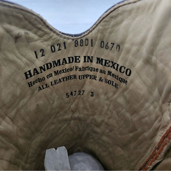 Women’s Tall Stetson Western Cowboy Boots Sz 10 - Picture 7 of 9